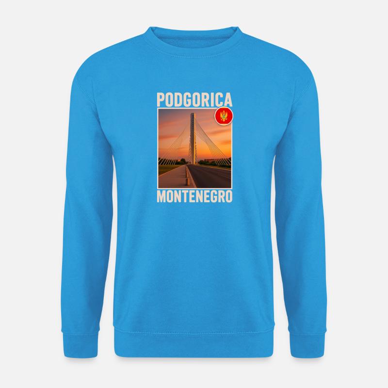 Podgorica Montenegro - Unisex Pullover - Meeresblau