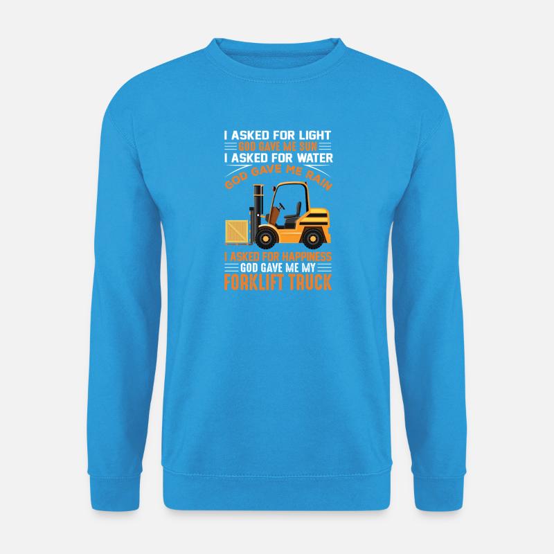 Gabelstapler Staplerfahrer - Unisex Pullover - Meeresblau