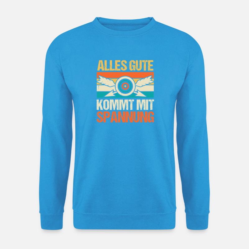 Bogenschütze Bogensport Bogenschießen - Unisex Pullover - Meeresblau