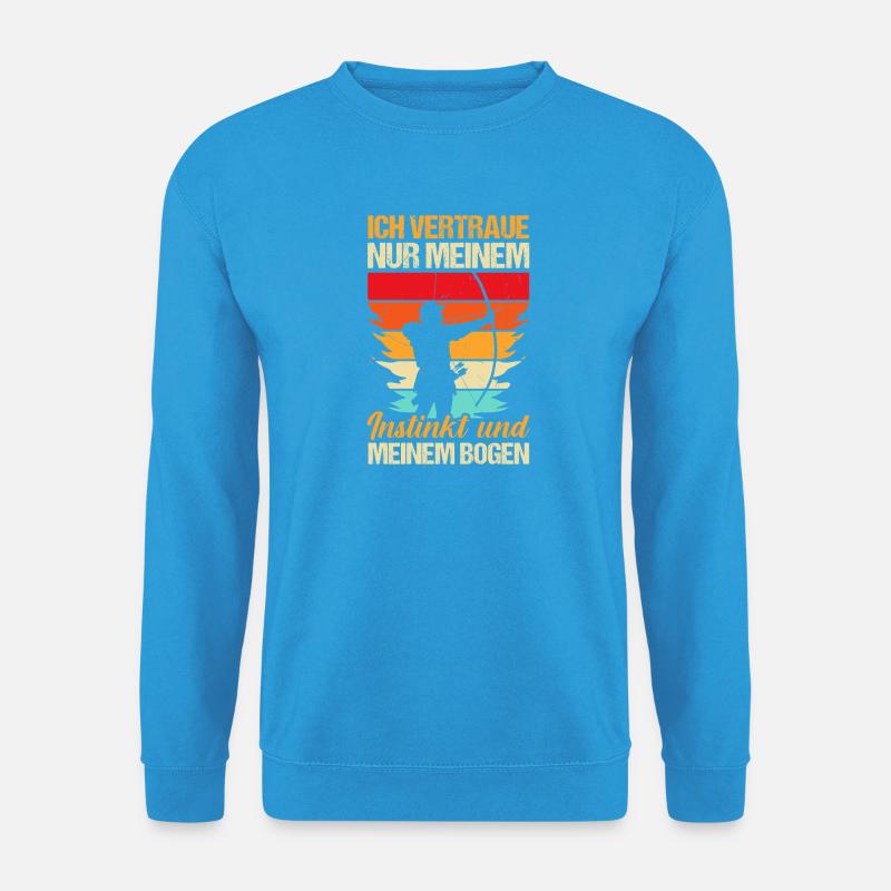 Bogenschütze Bogensport Bogenschießen - Unisex Pullover - Meeresblau