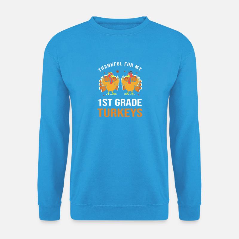 Thanksgiving Lehrer Lehrerin - Unisex Pullover - Meeresblau
