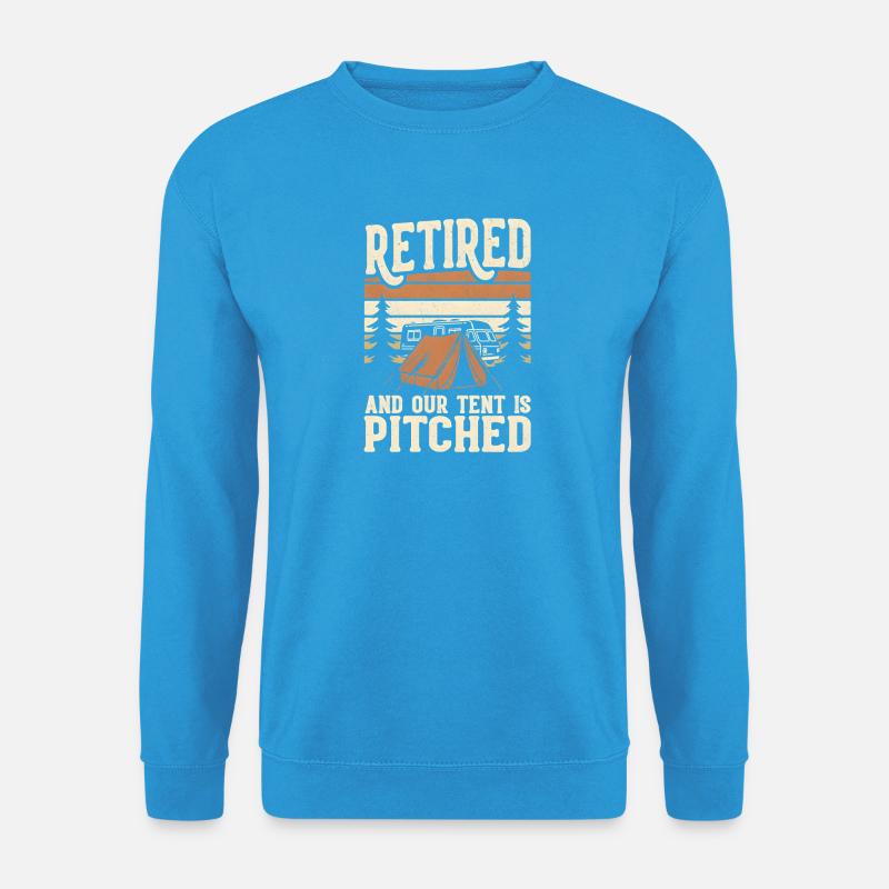 Rentner Zelten - Unisex Pullover - Meeresblau