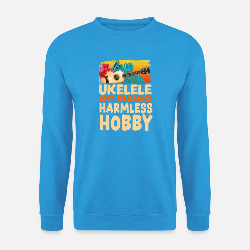 Hawaiian Ukulele Uke Ukulele It - Unisex Pullover - Meeresblau