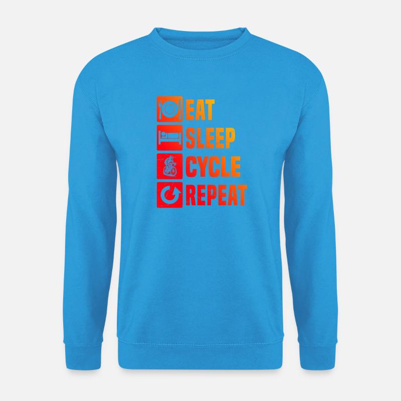 Klare Roadbike Botschaft - Unisex Pullover - Meeresblau