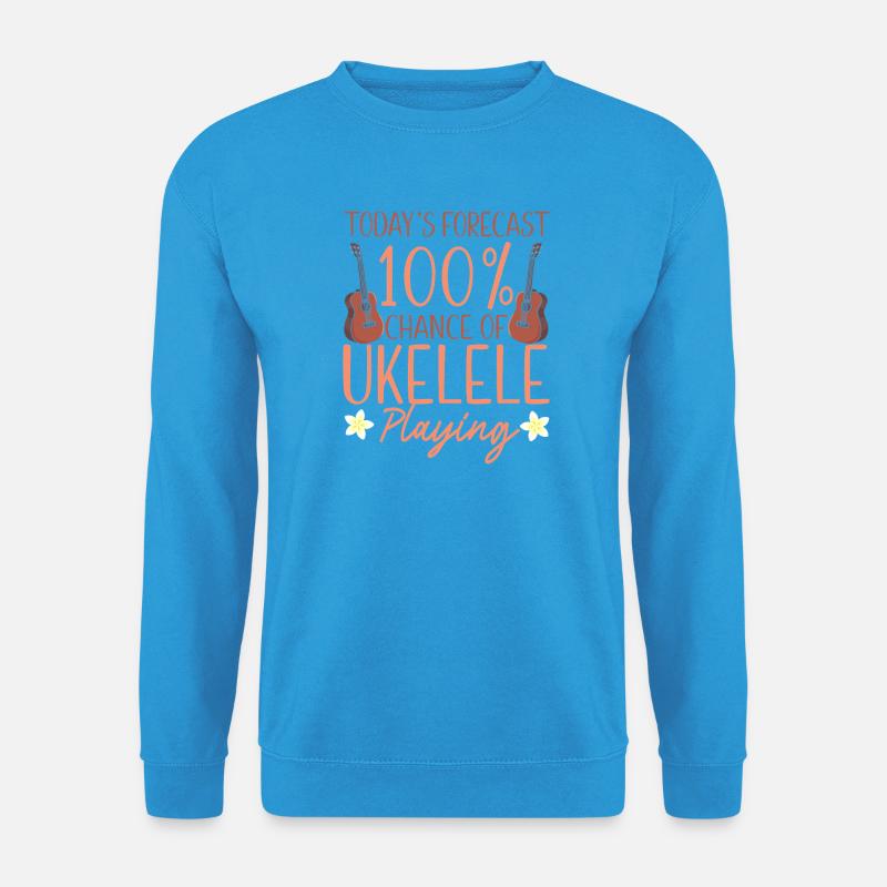Hawaiian Ukulele Uke Today's - Unisex Pullover - Meeresblau