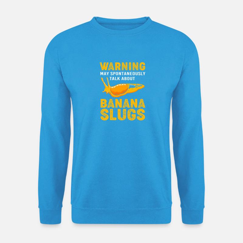 Schnecke Banane - Unisex Pullover - Meeresblau