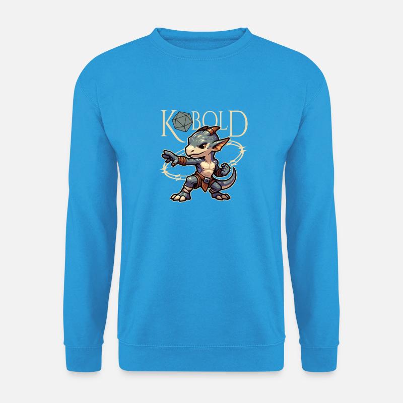 Kobold-Krieger und Würfel - Unisex Pullover - Meeresblau