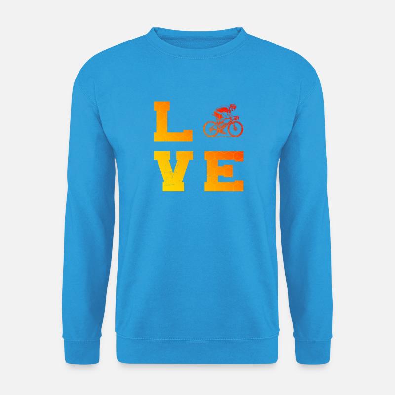 Klare Roadbike Botschaft - Unisex Pullover - Meeresblau