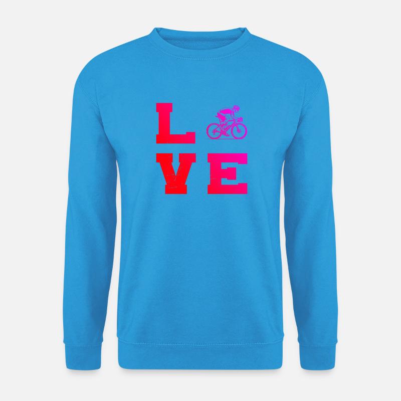Klare Roadbike Botschaft - Unisex Pullover - Meeresblau