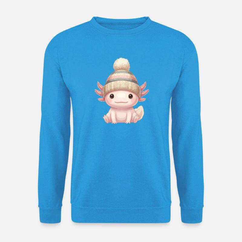 Axolotl Mütze - Unisex Pullover - Meeresblau
