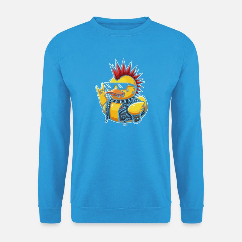 Punkente mit Spike-Sonnenbrille - Unisex Pullover - Meeresblau