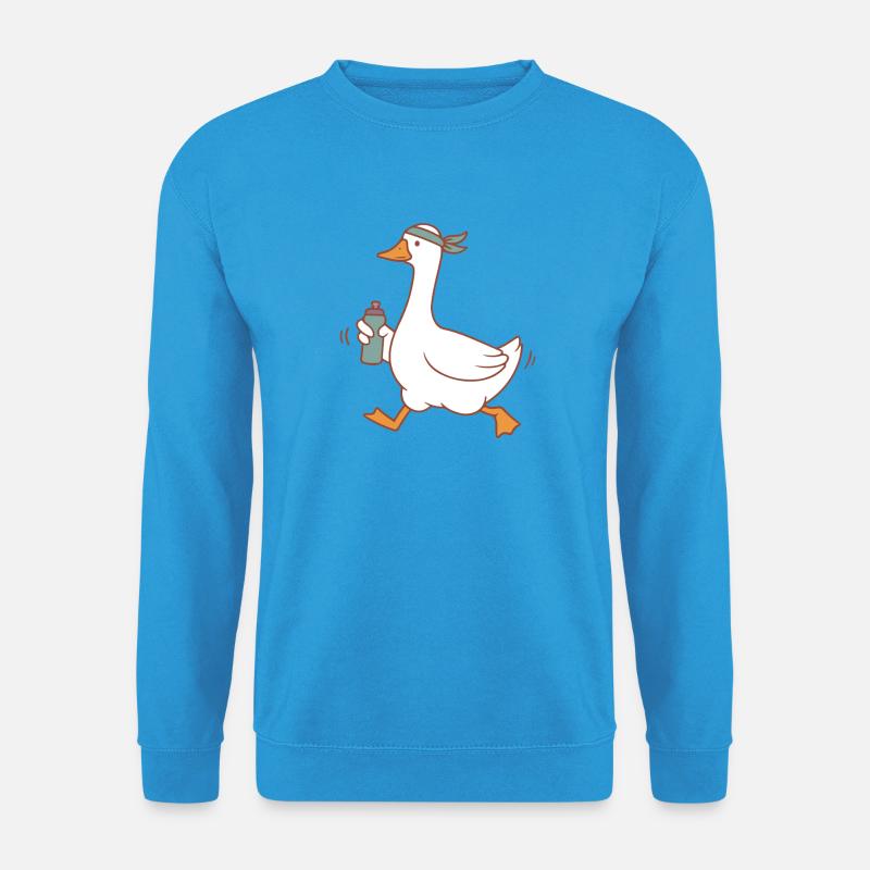 Sprühduck mit Kopfband - Unisex Pullover - Meeresblau
