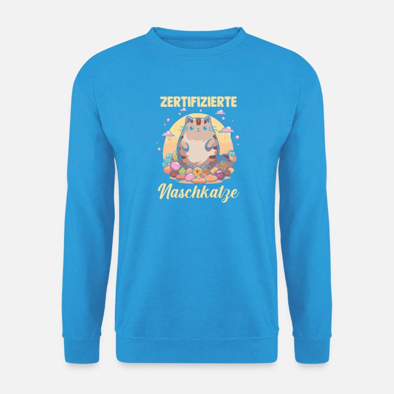 Süschigkeiten Naschkatze Süßes Mädchen - Unisex Pullover - Meeresblau