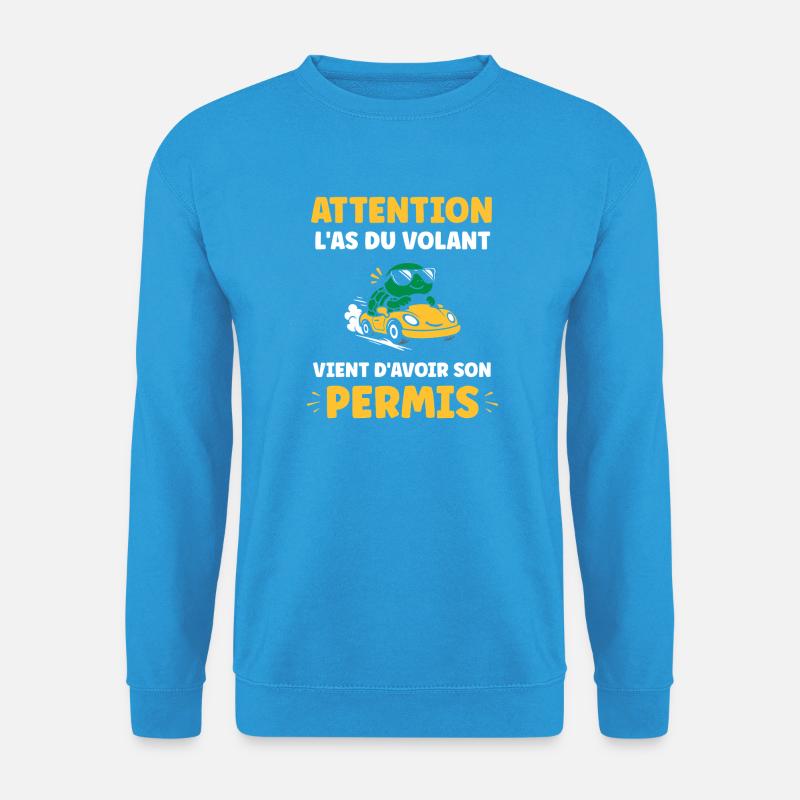 Führerschein-Humor - Unisex Pullover - Meeresblau