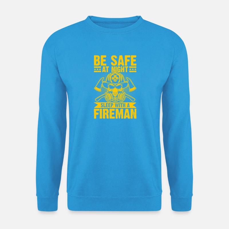 Nachtfeuerwehr Sicherheitsheld - Unisex Pullover - Meeresblau