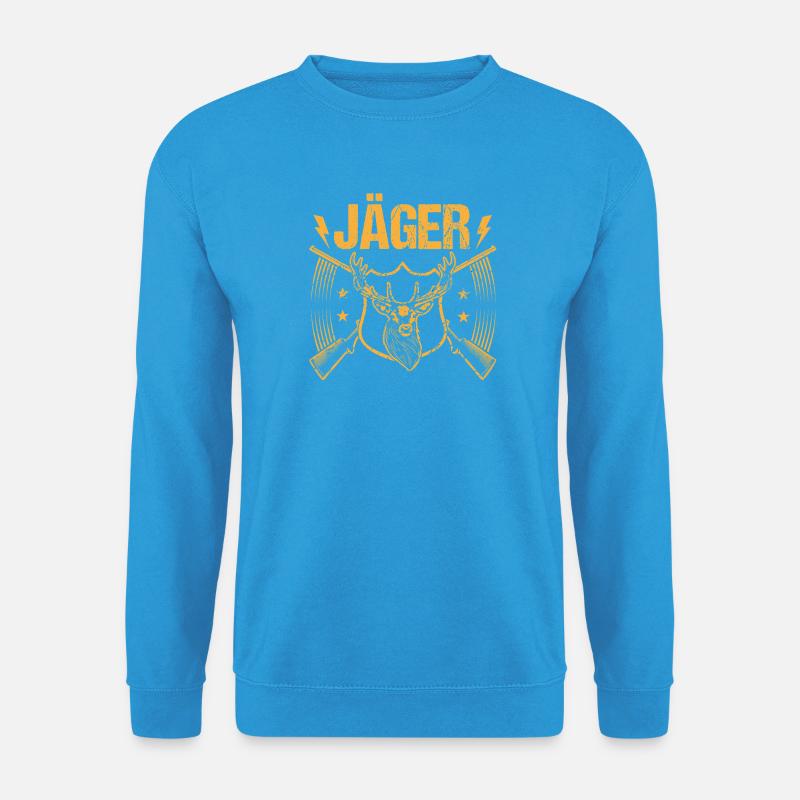 Jagd Jagen Waidmann Jäger - Unisex Pullover - Meeresblau