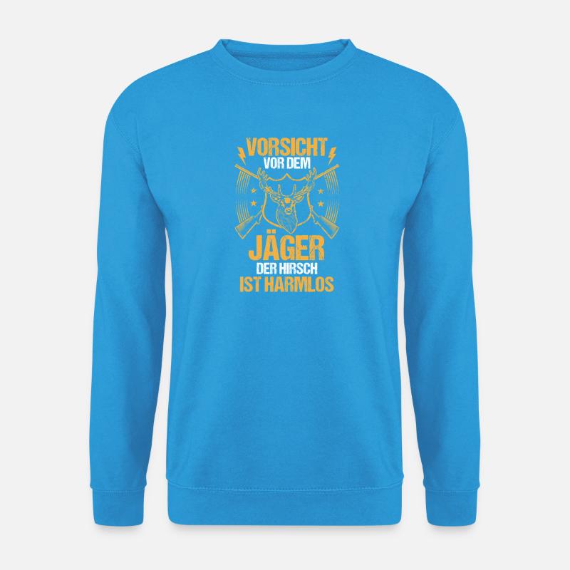 Jagd Jagen Waidmann Jäger - Unisex Pullover - Meeresblau