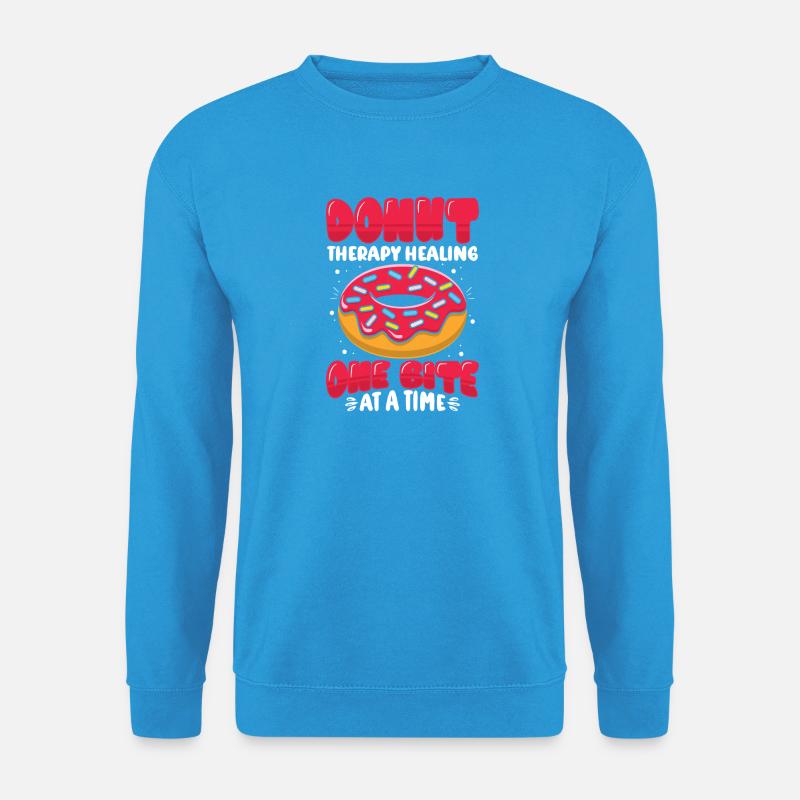 Donut Fastfood - Unisex Pullover - Meeresblau
