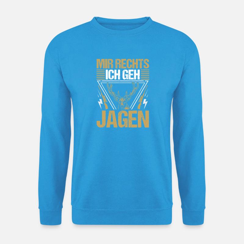 Jagd Jagen Waidmann Jäger - Unisex Pullover - Meeresblau