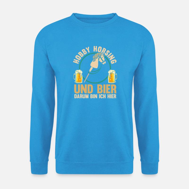 Bier Pferd Hobby Horsing - Unisex Pullover - Meeresblau