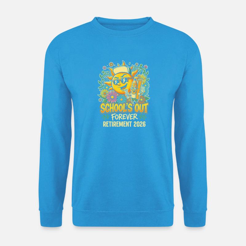 Sonnenjubel Schulschluss 2026 Ruhestand - Unisex Pullover - Meeresblau