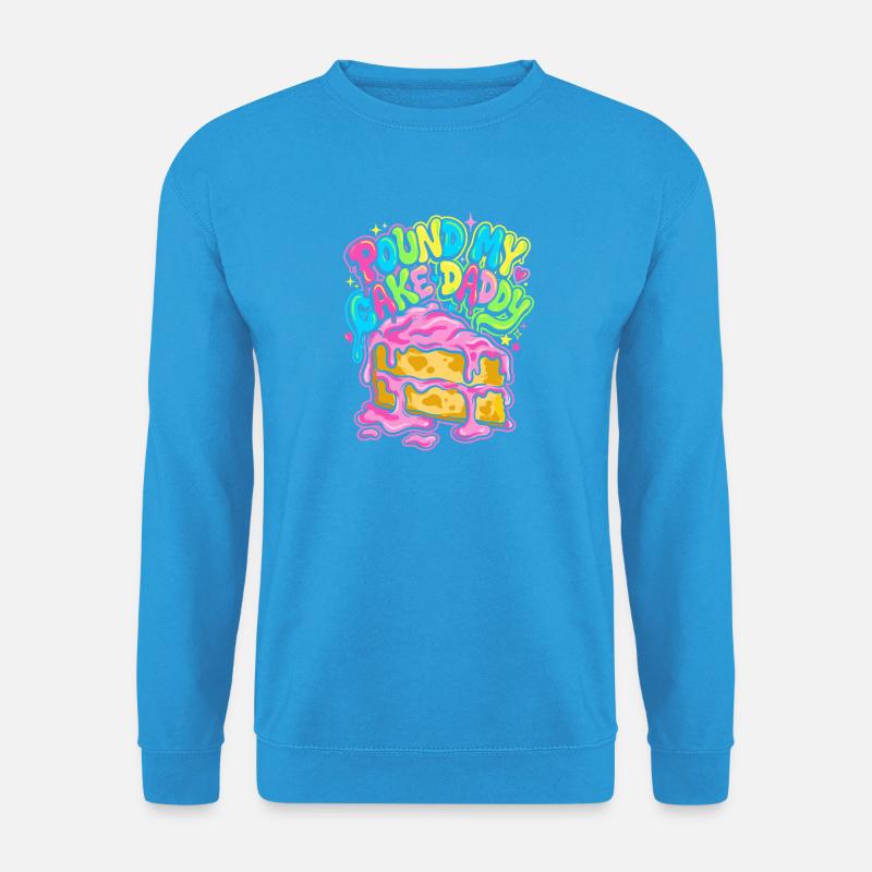 Round My Cake Daddy - Unisex Pullover - Meeresblau