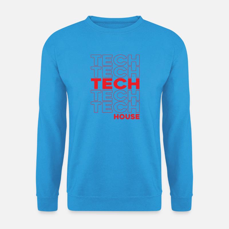 Tech House Neon-Stacks - Unisex Pullover - Meeresblau