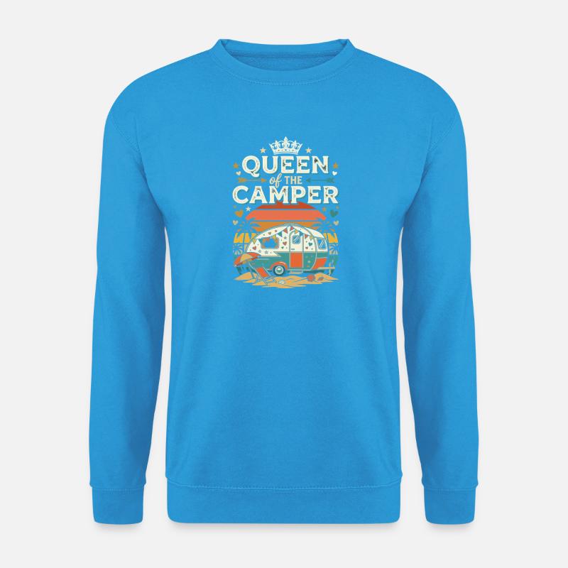 Queen of the Camper - Unisex Pullover - Meeresblau