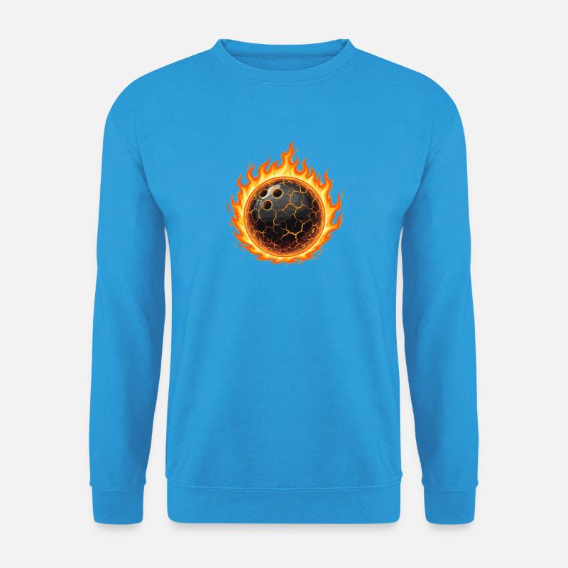 Lava Bowlingkugel - Unisex Pullover - Meeresblau