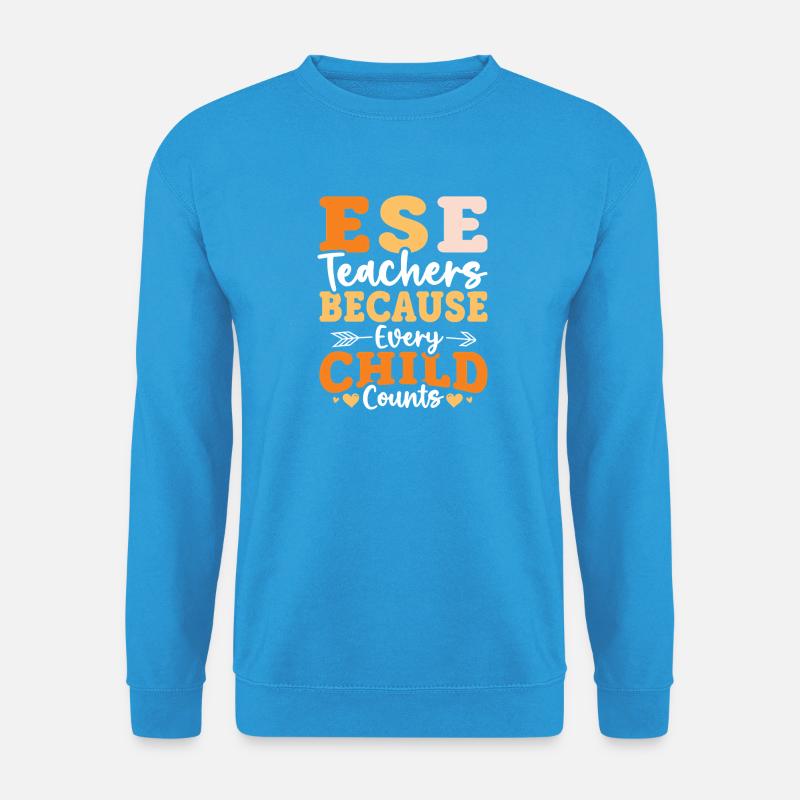 Geschenke für ESE-Lehrer - Unisex Pullover - Meeresblau