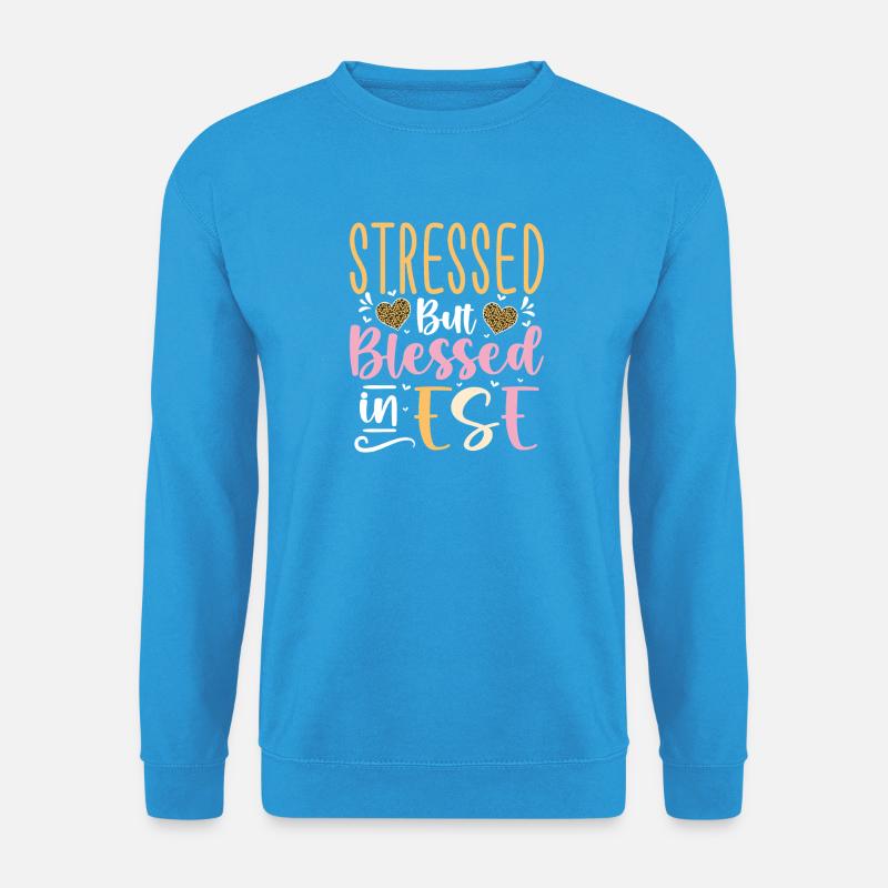 Geschenke für ESE-Lehrer - Unisex Pullover - Meeresblau