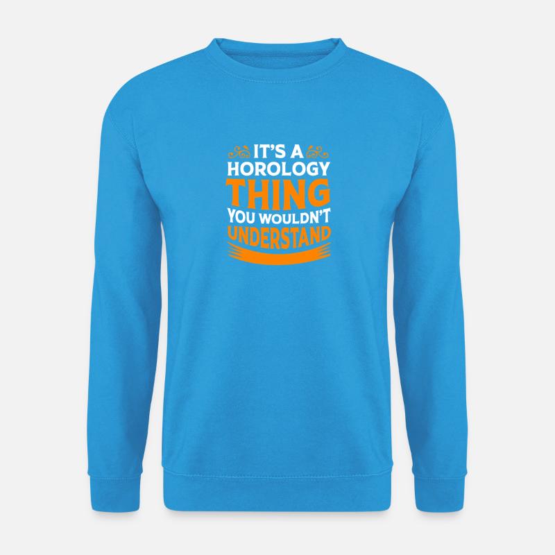 Uhr Uhrwerk - Unisex Pullover - Meeresblau