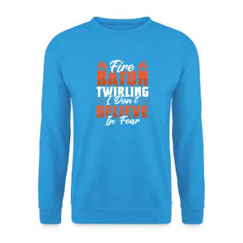 Danseuse de l’école de danse Vortex Dance - Sweat-shirt Unisexe - bleu mer - Devant - Alina (178cm) & Michal (187cm)