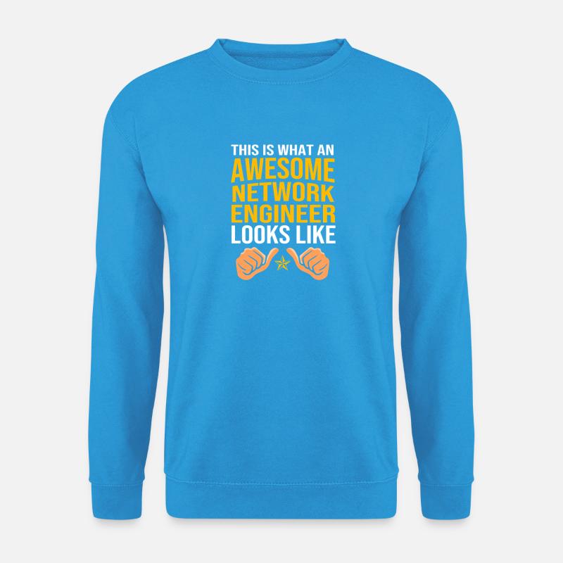 Network Engineer Programmer Computer Scientist - Unisex Sweatshirt - sea blue