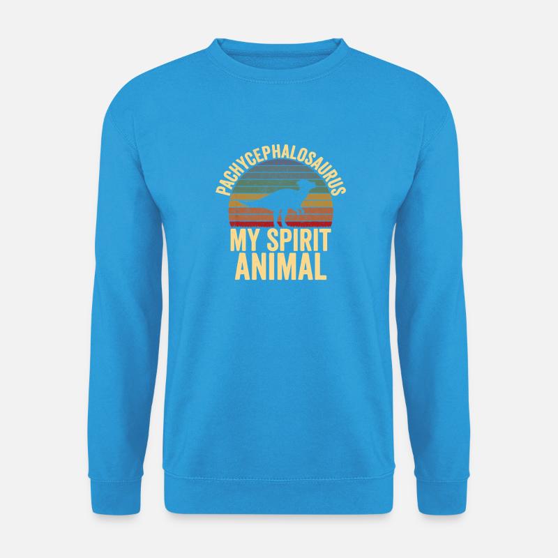 Pachycephalosaurus Geisttier - Unisex Pullover - Meeresblau