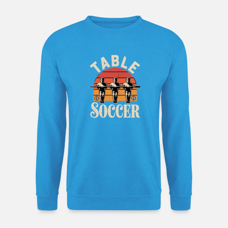 Tischfußball Evolution Lustiges Kickern Foosball - Unisex Pullover - Meeresblau