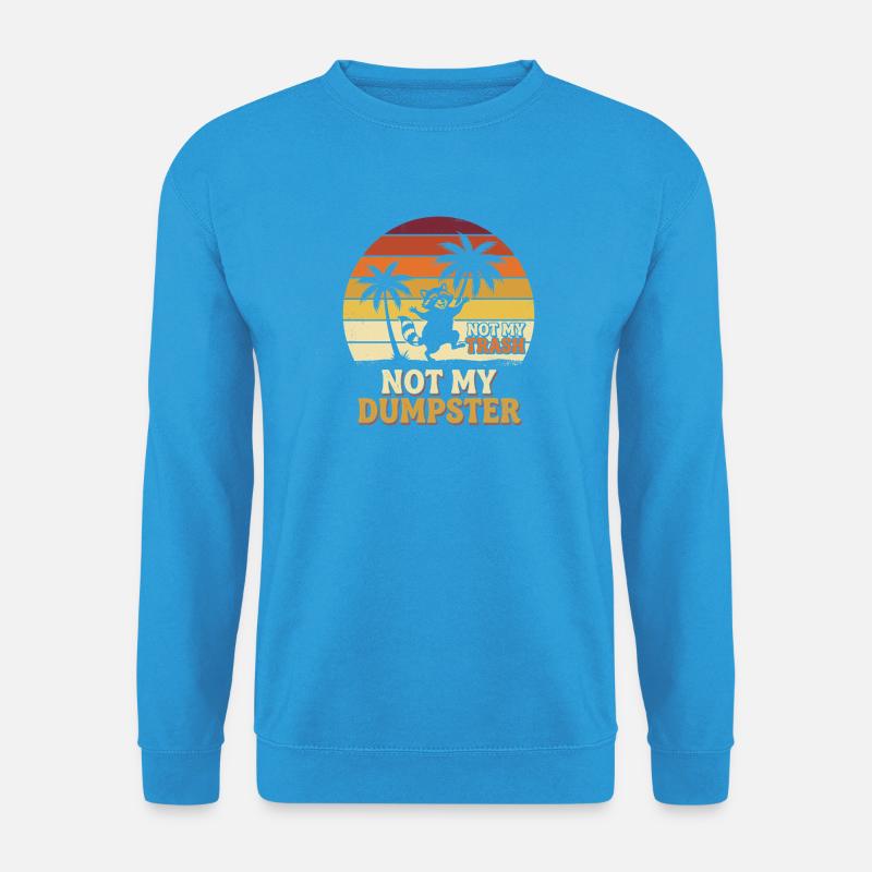 Not My Dumpster Palmen Sunset - Unisex Pullover - Meeresblau