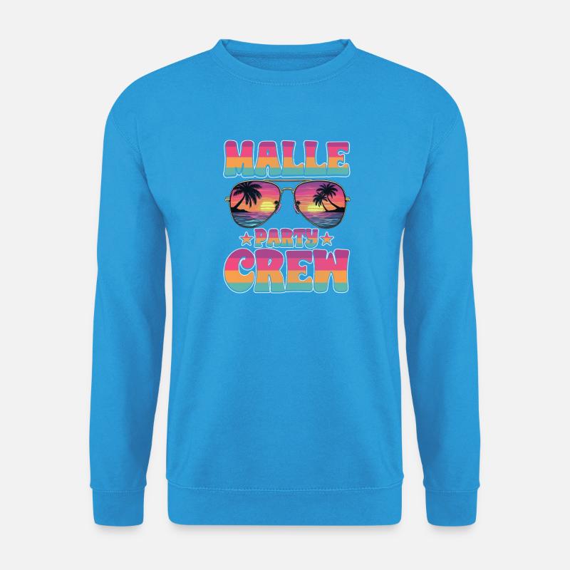 Malle Party Crew - Unisex Pullover - Meeresblau