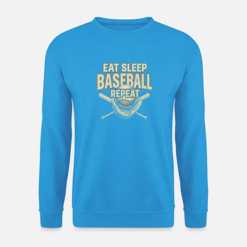 Eat Sleep Baseball Repeat - Unisex Pullover - Meeresblau
