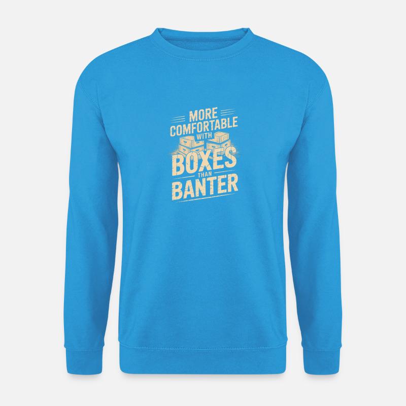 Mit Boxen wohler - Unisex Pullover - Meeresblau