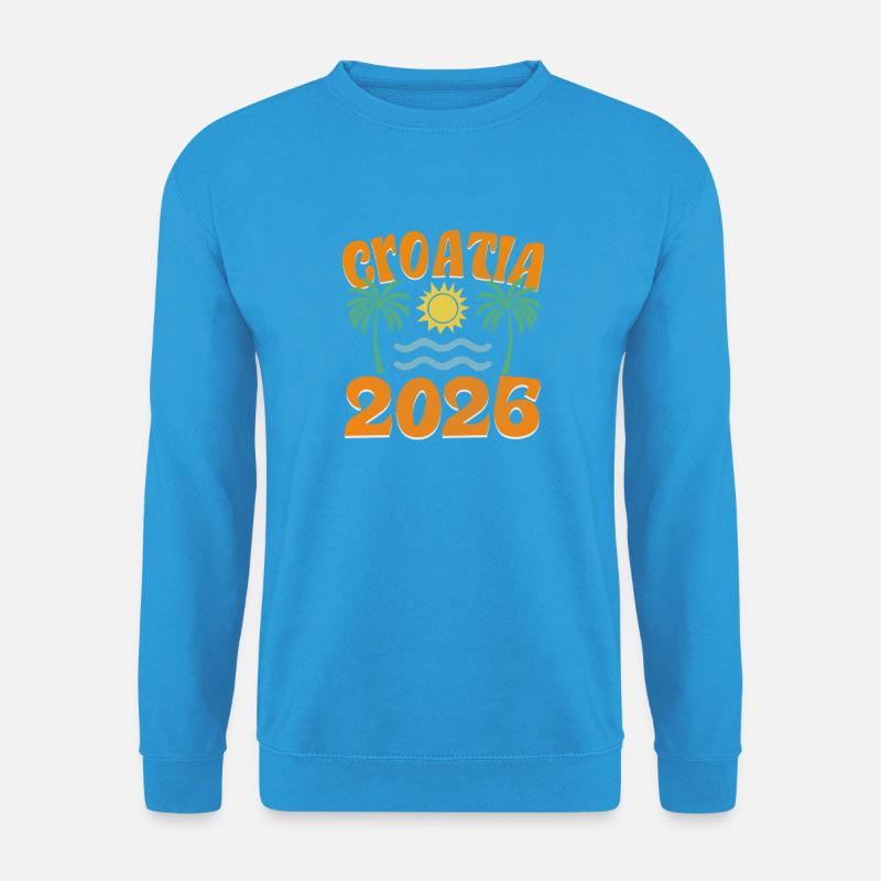 Croatia 2026 - Unisex Pullover - Meeresblau