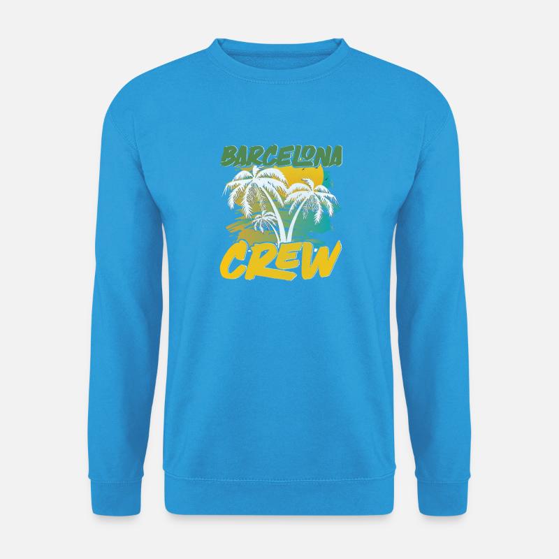 Barcelona Crew - Unisex Pullover - Meeresblau