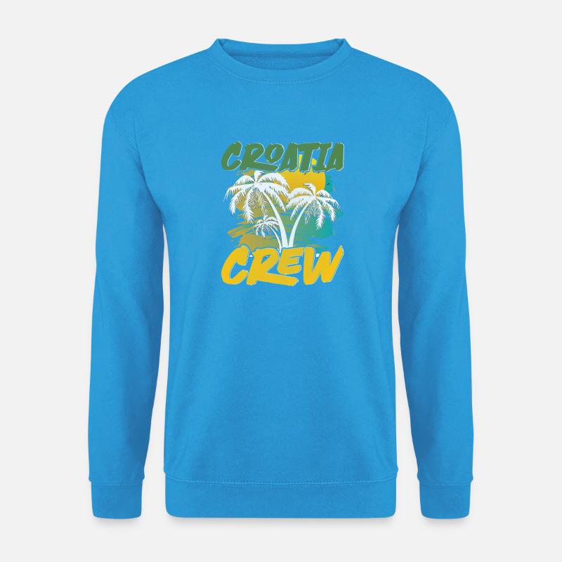 Croatia Crew - Unisex Pullover - Meeresblau