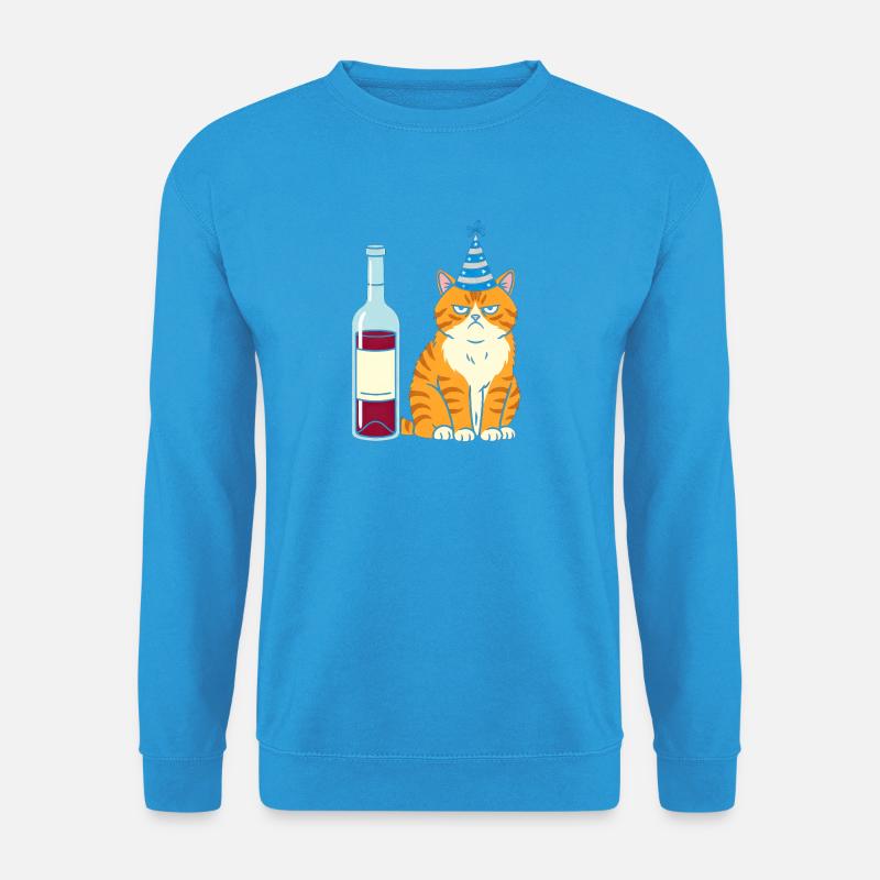 Kater partyhut - Unisex Pullover - Meeresblau