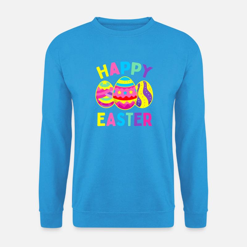 Vivid Easter Eggs Parade - Unisex Sweatshirt - sea blue