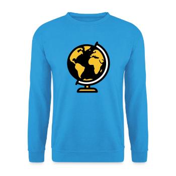 Globe Globe Earth School - Unisex Sweatshirt - sea blue - Front - Alina (178cm) & Michal (187cm)
