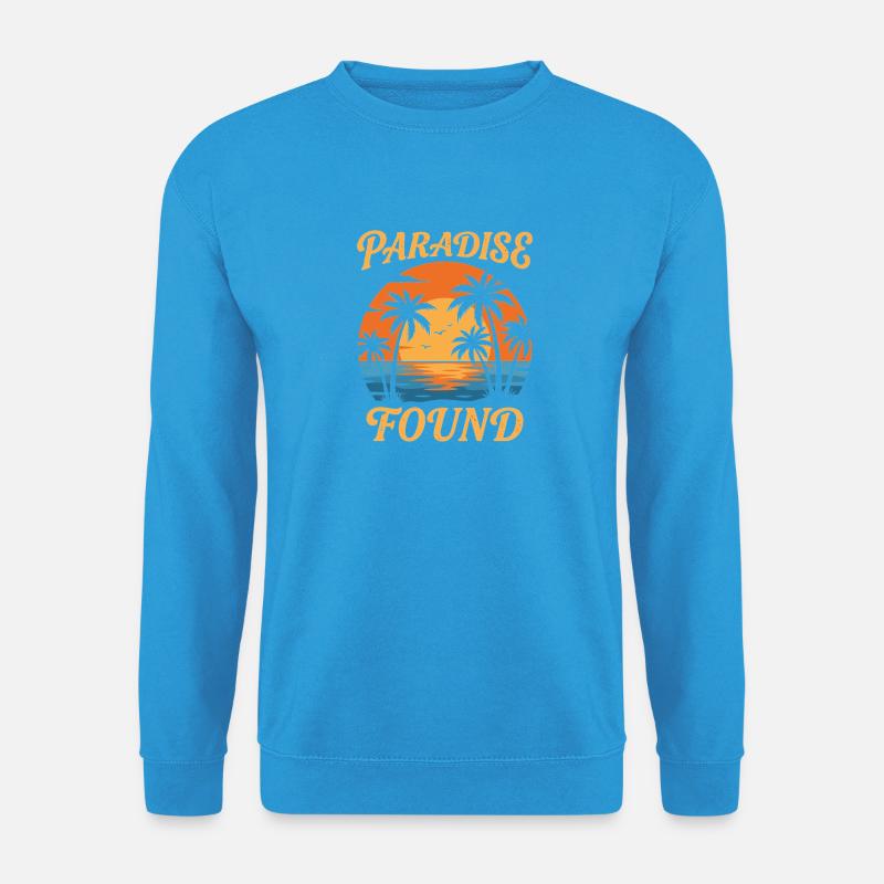 Paradise Found Sunset Circle - Unisex Pullover - Meeresblau