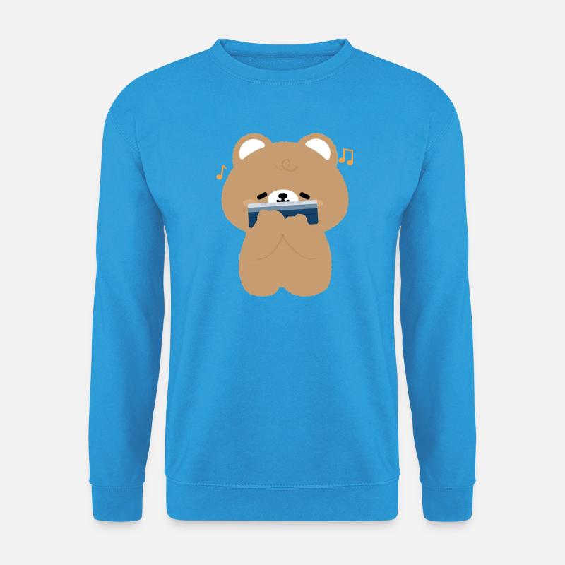 Brown Bear Harmonica - Sweat-shirt Unisexe - bleu mer