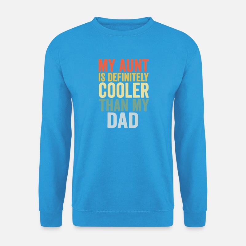 Tante Cooler als Papa Tee - Unisex Pullover - Meeresblau