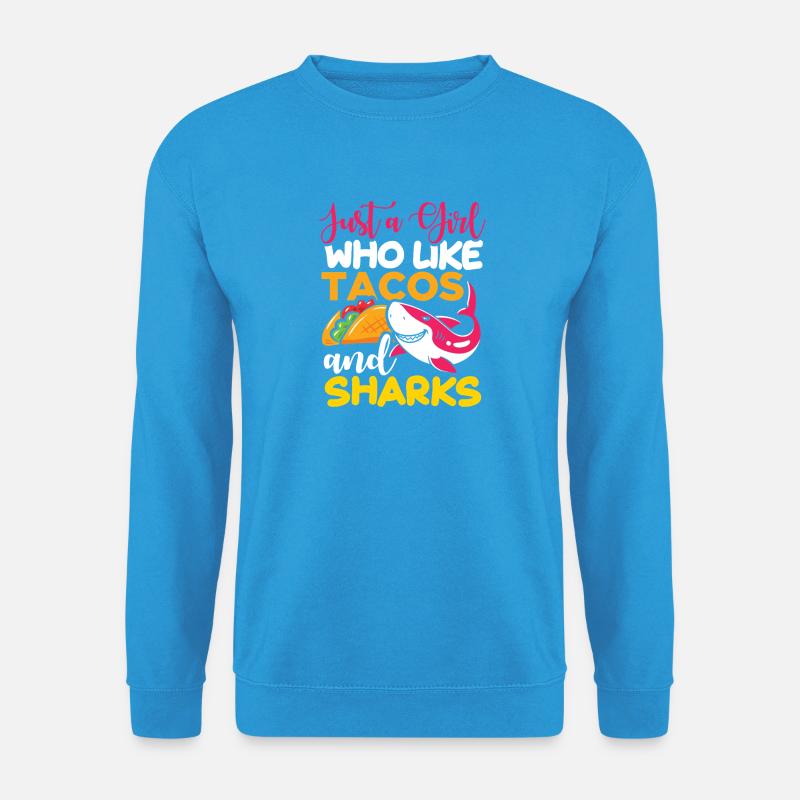 Taco Hai Haifisch Mädchen Frauen - Unisex Pullover - Meeresblau